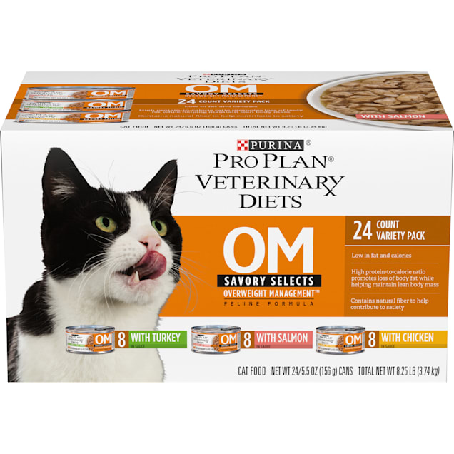 Purina Vet Diet Cat OM Overweight Management Savory Selects